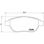 P 61 068 BREMBO Комплект гальмівних колодок дисковий гальм