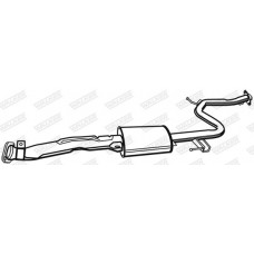 Середній глушник вихлопних газів WALKER 21132