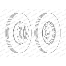 DDF1160C FERODO Гальмівний диск