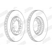 562809JC-1 JURID Гальмівний диск
