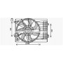 HY7572 AVA QUALITY COOLING Вентилятор охолодження двигуна