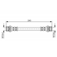 1 987 476 395 BOSCH Гальмівний шланг