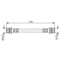 1 987 476 395 BOSCH Гальмівний шланг