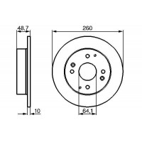 0 986 478 172 BOSCH Гальмівний диск