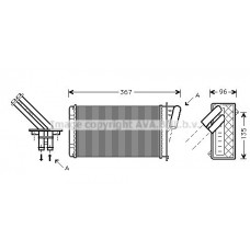 RTA6203 AVA QUALITY COOLING Теплообмінник обігрів салону