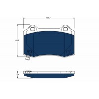 GDB4171BTE TRW Комплект гальмівних колодок дисковий гальм