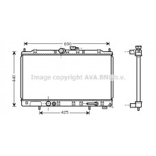 MT2123 AVA QUALITY COOLING Радіатор охолодження двигуна