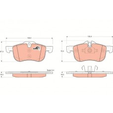 GDB1374 TRW КомплеК т гальмівних колодок, дискове гальмо