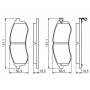 0 986 494 362 BOSCH Комплект гальмівних колодок дисковий гальм