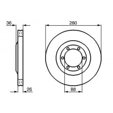 0 986 478 437 BOSCH Гальмівний диск