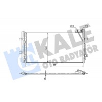 353085 KALE OTO RADYATÖR Конденсатор кондиціонера