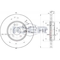 78BD0411-2 ICER Гальмівний диск