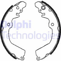 LS1643 DELPHI Комплект гальмівних колодок