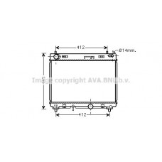 TO2358 AVA QUALITY COOLING Радіатор охолодження двигуна