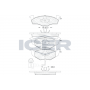 181590 ICER Комплект гальмівних колодок дисковий гальм