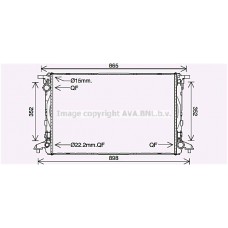 AI2412 AVA QUALITY COOLING Радіатор охолодження двигуна