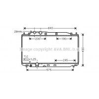 HD2191 AVA QUALITY COOLING Радіатор охолодження двигуна