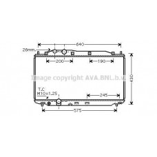 HD2191 AVA QUALITY COOLING Радіатор охолодження двигуна