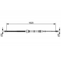 1 987 482 448 BOSCH Тросик, cтояночный тормоз