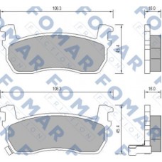 FO 656081 FOMAR Friction Комплект гальмівних колодок дисковий гальм FO 656081 FOMAR Friction Комплект гальмівних колодок дисковий гальм