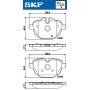 VKBP 90075 SKF Комплект гальмівних колодок дисковий гальм