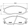 P 56 083 BREMBO Комплект гальмівних колодок дисковий гальм