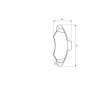 0 986 424 644 BOSCH Комплект гальмівних колодок дисковий гальм