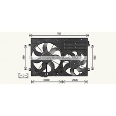 VN7551 AVA QUALITY COOLING Вентилятор охолодження двигуна