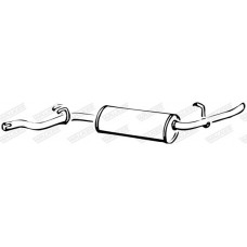 15925 WALKER Глушник вихлопних газів кінцевий