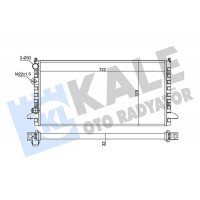 348295 KALE OTO RADYATÖR Радіатор охолодження двигуна