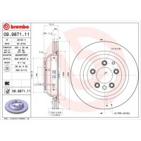 09.9871.11 BREMBO Гальмівний диск