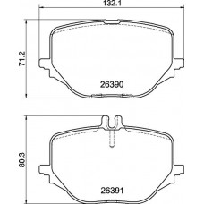 P 50 170 BREMBO КомплеК т гальмівних колодок, дискове гальмо