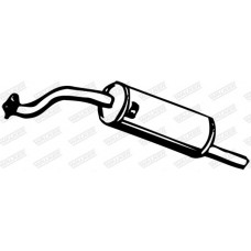 06438 WALKER Глушник вихлопних газів кінцевий