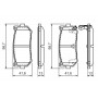 0 986 424 693 BOSCH Комплект гальмівних колодок дисковий гальм
