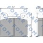 FO 463481 FOMAR Friction Комплект гальмівних колодок дисковий гальм