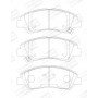 573691CH CHAMPION Комплект гальмівних колодок дисковий гальм