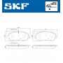 VKBP 80171 E SKF Комплект гальмівних колодок дисковий гальм