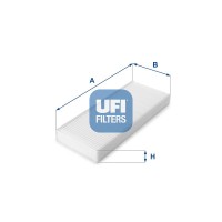 53.214.00 UFI Фільтр повітря у внутрішньому просторі