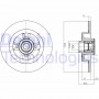 BG9030RS DELPHI Гальмівний диск