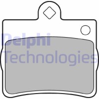 LP1402 DELPHI Комплект гальмівних колодок дисковий гальм