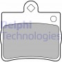 LP1402 DELPHI Комплект гальмівних колодок дисковий гальм