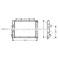 RTA2231 PRASCO Радіатор охолодження двигуна