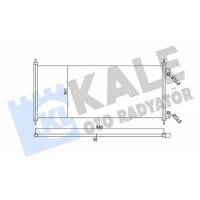 345690 KALE OTO RADYATÖR Конденсатор кондиціонера