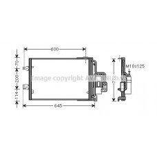OLA5385D AVA QUALITY COOLING Конденсатор кондиціонера