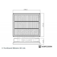 ADBP220094 BLUE PRINT Повітряний фільтр