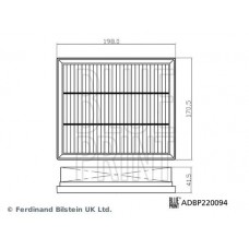 ADBP220094 BLUE PRINT Повітряний фільтр