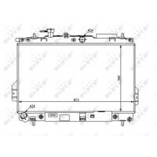 53363 NRF Радіатор охолодження двигуна