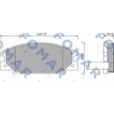 FO 486681 FOMAR Friction Комплект гальмівних колодок дисковий гальм FO 486681 FOMAR Friction Комплект гальмівних колодок дисковий гальм