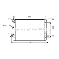 VNA2184 AVA QUALITY COOLING Радіатор охолодження двигуна