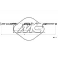 81314 Metalcaucho Тросик, cтояночный тормоз